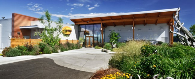 A view of the front of the Anthony's Hearthfire Grill Restaurant in NorthPoint Olympia.