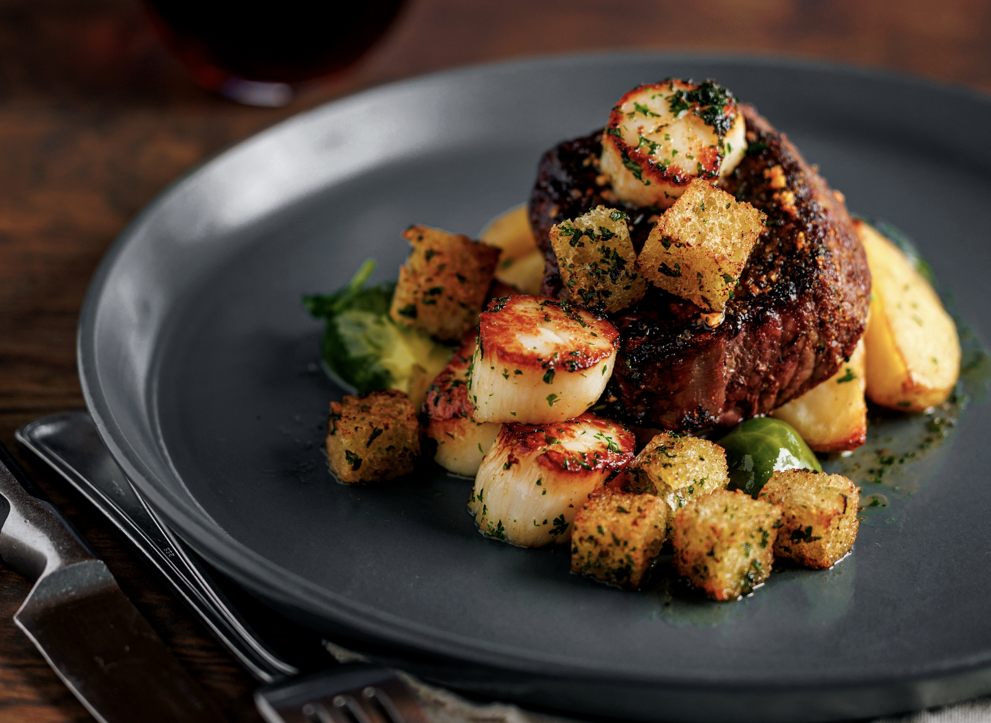 Steak and Scallops